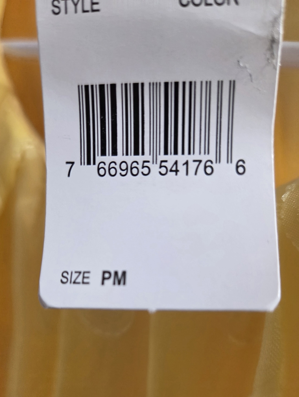 NY Collection Yellow Swiss Dot Tie-Waist Dress, Short Puff Sleeves, Size PM, NWT - Picture 13 of 14